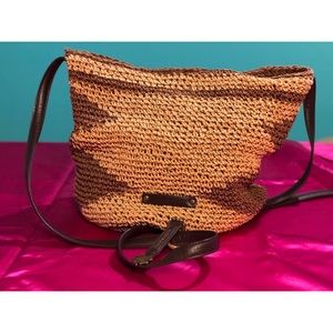 Lucky Brand Paper woven handbag